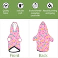 thumbnail image 3 of Uemuo Pink Donut for Winter Dog Hoodie Sweatshirts with Pockets Warm Dog Clothes for Small Dogs Chihuahua-Large, 3 of 8