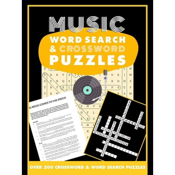 Pre-Owned Music Word Search and Crossword Puzzles (Paperback) 1645179168 9781645179160
