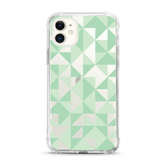 OTM Essentials iPhone 11 Phone Case, Geo Triangle Green
