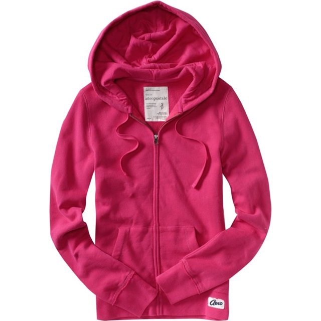 Aeropostale Aero Sudadera con capucha para mujer, rosa, mediana