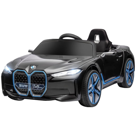 12V Kids Black Electric Ride-On Car, Remote Control, Suspension, Luxury Children's Vehicle
