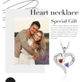 thumbnail image 6 of Personalized Name Necklace with Birthstone - Custom Jewelry for Women, Mother’s Day Gifts, Mom & Daughter Necklace, Engraved Heart Charm, Mother's Keepsake Gift, Perfect for Wife or Her, 6 of 12