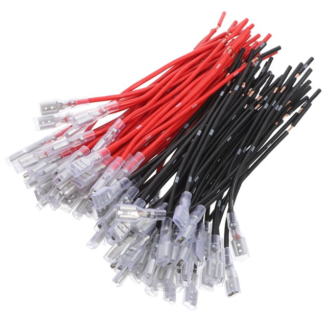 QUMIIRITY 94Set Female Spade Crimp Terminal Assorted Color for Excellent Conductivity in Car Audio System Projects