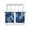 Blue, variant on Navy Blue Jellyfish Coastal Semi Sheer Curtains 45 Inch Length 2 Panels Set, Nautical Summer Beach Ocean Sheer Kitchen Curtain Privacy Voile Window Curtain for Living Room Bedroom Rod Pocket Drapes