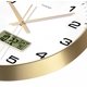 thumbnail image 3 of Reloj de pared TIMESS de 10 cm, no hace tictac, silencioso y con calendario perpetuo, 3 of 5