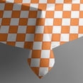 thumbnail image 5 of Orange and White Diamond Pattern Square Tablecloth,Waterproof Square Table Cover,Wipeable Spillproof Washable Table Cover for Home Kitchen Party Decor 42"X42"(107x107cm), 5 of 6