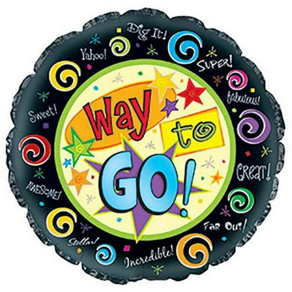 LOONBALLOON Sentiments Balloons, 17″ WAY TO GO