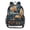 Teal and Orange Butterflies, variant on PVC Transparent Backpacks Clear Backpack for Travel and Outings Pink with Gold Butterfly