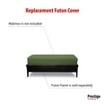 thumbnail image 3 of Premium Cotton/Polyester Futon Cover by Prestige Furnishings - Solid Collection - Solid Olive Green - Twin Ottoman Size (39" x 21"), 3 of 6