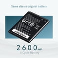 thumbnail image 2 of Batería de repuesto Batter 2600 mAh para TI-84 Plus CE, 2 of 7