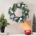 thumbnail image 5 of Dmlowu Christmas Wreaths for Front Door - 8" Pines Christmas Wreath with Berries, Exquisite Christmas Wreaths for Holiday Party Christmas Decorations, 5 of 7