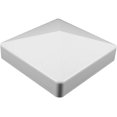 thumbnail image 2 of WEATHERABLES Durable White PVC Vinyl External Pyramid Post Cap for A True 4 Inch x 4 Inch Post  Single Pack  AWCP-EXT-4, 2 of 3