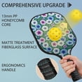 thumbnail image 4 of Pickleball Paddles Set,Pioneer Flower Floral Print Pattern Fiberglass Surface Pickleball Racket Set with 2 Indoor Outdoor Pickleball Balls and Pickleball Bag,Pickle-ball Equipment, 4 of 6
