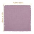 thumbnail image 3 of 4 Pcs Gauze Napkin Mouth Linen Square Dinner Napkins Outdoor Banquet Party Cotton, 3 of 6