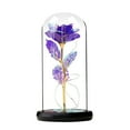 thumbnail image 2 of Clearance! Valentine's Day Rose Gift Red Butterfly Rose Glass Dome Crystal Diamond Base Glow Rose Birthday Gift for Women Mom Grandmother Wife Eternal Rose Mother's Day Gift Valentines Day, 2 of 9