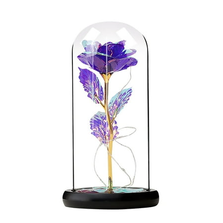 

Valentine s Day Rose Gift Red Butterfly Rose Glass Dome Diamond Base Glow Rose Birthday Gift For Women Mom Grandmother Wife Eternal Rose Mother s Day Gift