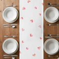 thumbnail image 6 of Valentine's Day Table Runner - 36 Inch Long, Kitchen Dining Table Runner Dresser Scarves, Cute Dog Love Balloon Rose Romantic Farmhouse Decor for Coffee Tables Wedding Party Banquet, 6 of 8