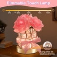 thumbnail image 4 of Lámpara táctil Crystal Rose recargable, inalámbrica, de Lamp ONXE, 4 of 7