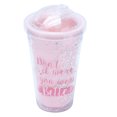 thumbnail image 1 of Taza de agua, plástico portátil, inofensivo, cubierta de sellado de 360° con pajita, taza para sorber de gran capacidad, 530ml, 1 of 8