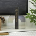 thumbnail image 2 of DecMode 3" Arched Geometric Clear Crystal Bookends (Set of 2), 2 of 11