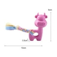 thumbnail image 5 of jiaroswwei Dog Interactive Toy Comfortable Bite Resistant Soft Animal Shape Small Medium Dog Teething Toy for Indoor, 5 of 8