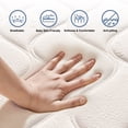 thumbnail image 6 of 10 inch Queen Mattress , Hybrid Queen Mattresses in a Box, Medium Firm with Zoned Support, Memory Foam & Pocket Springs for Motion Isolation & Pressure Relief, CertiPUR-US Certified, 6 of 7