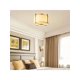 thumbnail image 5 of KCO Lighting Flush Mount Ceiling Light 4 Lights Brushed Brass Gold Ceiling Lamp Mid Century Modern Ceiling Lights Fixture With Drum Fabric Diffuser Fo, 5 of 5