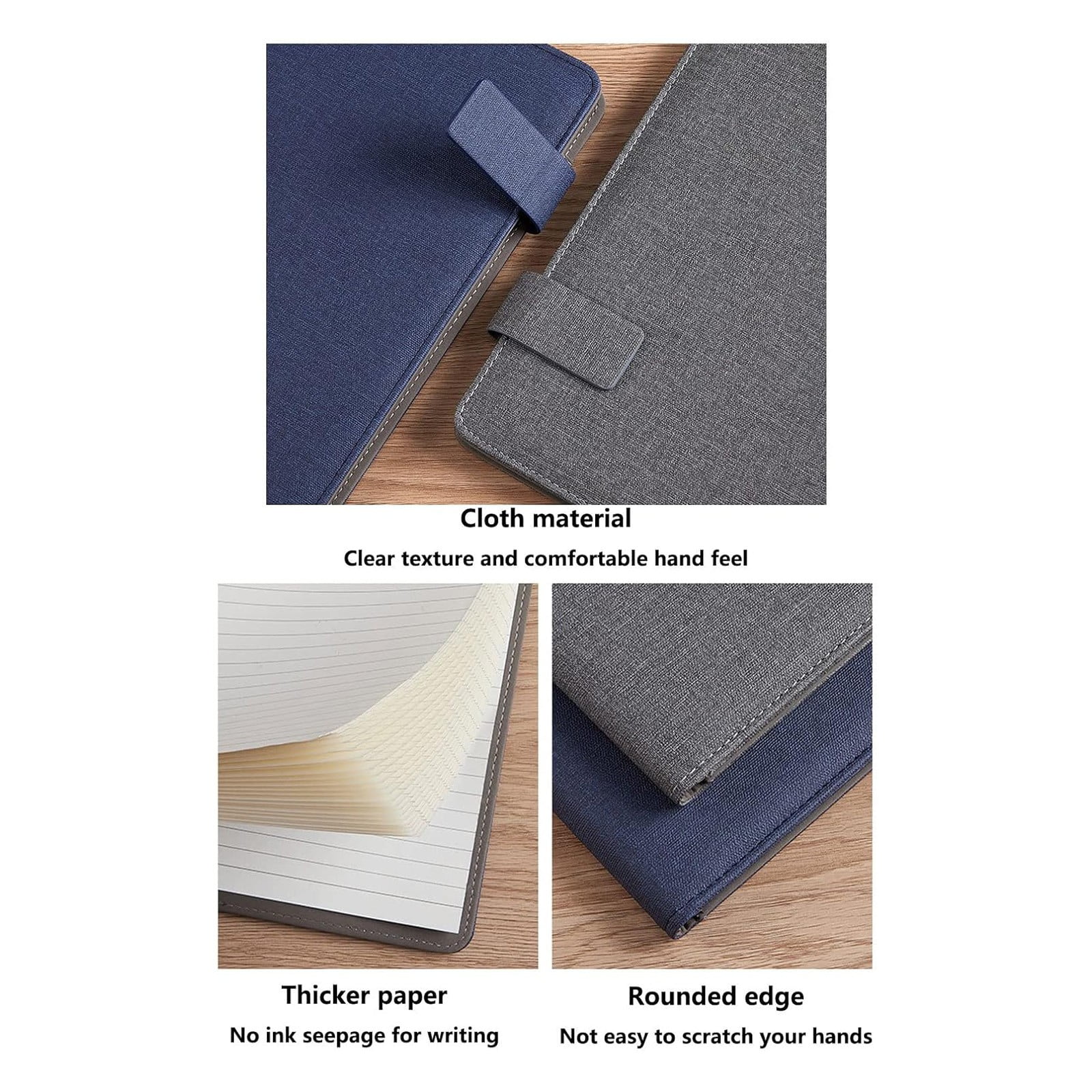 HandyHome Clasp Portfolio Folder, Multifunctional Organizer Including Phone Stand, Multiple Pockets, Pen Holder, Card Slots&Anti-Slip Elastic Band for Office Meetings, Teaching Training
