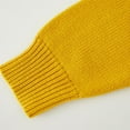 thumbnail image 6 of CYRBOKO Girl's Cardigans, Cotton Knit Soft Long Sleeve Winter Tops Yellow Size 8-10 T, 6 of 8