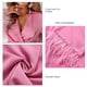 thumbnail image 5 of Vestido de manga larga acampanado Vestido cruzado con cuello en V de corte bajo Vestido ajustado de mujer para otoño e invierno Rosa XL, 5 of 6