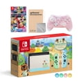 thumbnail image 1 of Nintendo Switch Animal Crossing Special Version Console Set, Bundle With Mario Kart 8 Deluxe And Mytrix Wireless Switch Pro Controller and Accessories, 1 of 8