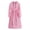 Pink, variant on Women's Long Full Length Raincoat Hooded Windbreaker Outdoor Trench Coat Lightweight Travel Jacket Clear L