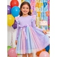 thumbnail image 4 of Lanbubble Toddler Girls Tulle Tutu Dress Long Sleeve Sequin Party Dress Fall Winter Clothes 2-6Y, 4 of 9