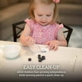 Clear Disposable Placemats (50 Pack) for Baby, Toddler, Kids and Adults Neat and Clean