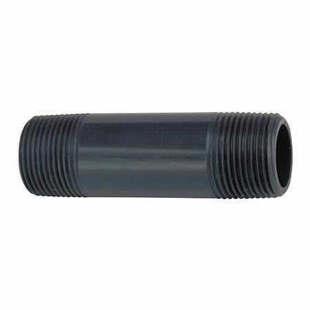 1-1/2 MNPT x 4 TBE PVC Pipe Nipple Sch 80 861-216