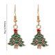 thumbnail image 2 of WILLBEST Aretes Para Perforaciones De Oreja Pendientes De Árbol De Navidad Pendientes De Fiesta Navideña Joyas Pendientes De Aro Para Mujer, 2 of 3