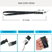 Heldig Keychain Lanyard for Keys for Men Detachable Premium Soft Fabric Neck Lanyard with Removable Buckle