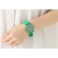 thumbnail image 3 of Bering Female Adult Aurora Quartz Green Aluminum/Silicone Watch 16940-899, 3 of 4