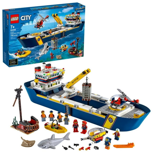 LEGO City Ocean Exploration Ship 60266 Toy Building Kit (745 Pieces)
