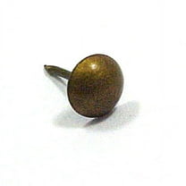 Upholstery Tacks French Natural 100 Pack Decorative Nails - 3 Shank Lengths (Large - 1/2")