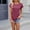 #131-Wine, variant on Henley Tunic Tops for Women, Round Neck Rolled Short Sleeve Blouse, Soft Loose Fit Casual T-Shirt for Daily and Summer Wear