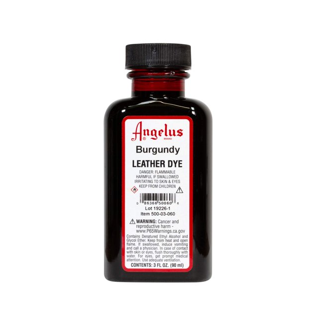 Tinte para cuero Angelus Burgundy 90 ml