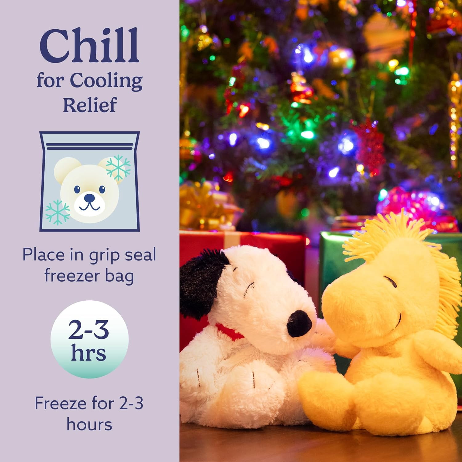 warmies 13” Snoopy Stuffed Animal, Microwavable Heated Plushies and Weighted Soft Plush Toys