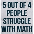 thumbnail image 2 of Funny People Struggle With Math Long Sleeve TShirt Men Women Brisco Brands 3X, 2 of 6