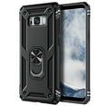 thumbnail image 4 of Nagebee Case for Samsung Galaxy S8 with Screen Protector (Soft Full Cover Caseage), Military Armor [Magnetic Ring Holder & Kickstand] Shockproof Protective Cover Case (Black), 4 of 5