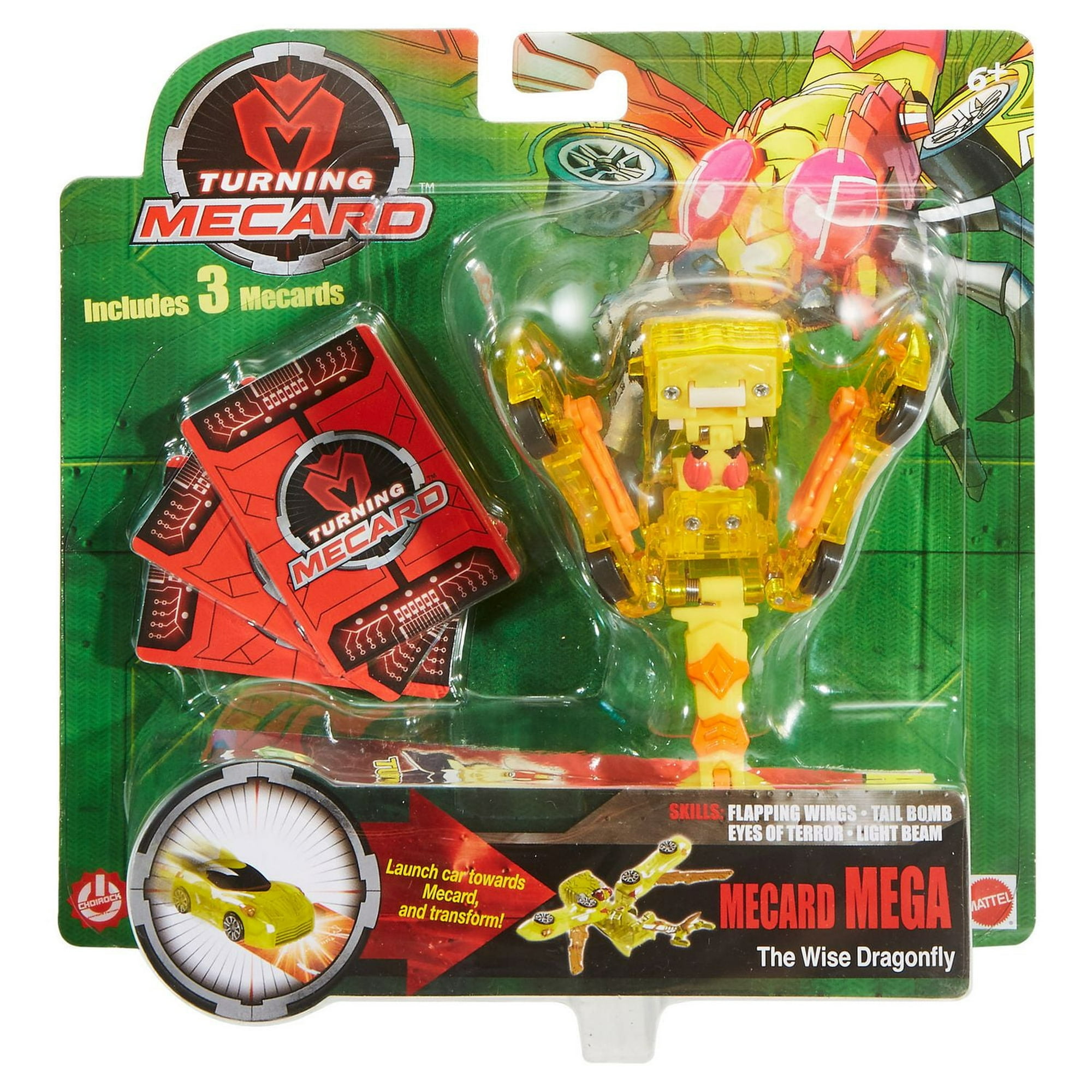 Aircraft Turning Mecard Super Wings Turning Mecard Mecanimals Mega