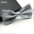 thumbnail image 1 of Men Classic Solid Color Bowtie Necktie Tuxedo Wedding Party Adjustable Bow Tie, 1 of 5