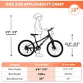 thumbnail image 3 of 20 Inch Mountain Bike for Kids, Akaber Bicycles for Boys Girls 6-14 Years, 7 Speed Gears, Suspension Fork, Dual Disc Brakes, Anti-Slip Tires, 3 of 9