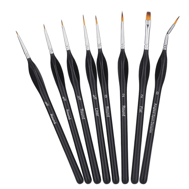 Pincel de pintura, juego de pinceles de pintura, pluma de pintura, pincel para pintar con acuarela, alta capacidad, 8 Uds. Jadeshay A