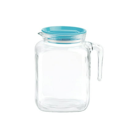 Bormioli Rocco Frigoverre Classic Jug with Blue Hermetic Lid (67 3/4 oz)